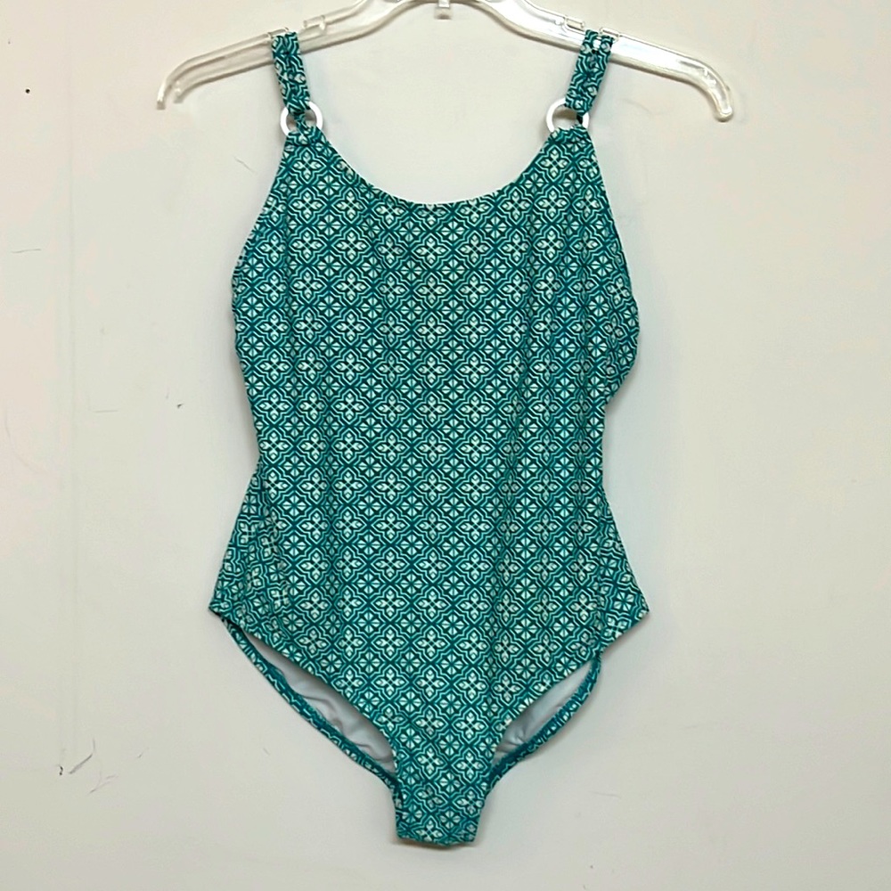 🌞 Catalina vintage boho one piece bathing suit swimsuit full coverage women L